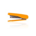 Yellow Stapler isolated for school or office tools on white background Royalty Free Stock Photo