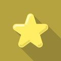 Yellow star. Customer rating feedback, rang, rating, achievements and decor concept. 3d vector icon.