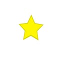 Yellow star design good for kids or funny design Royalty Free Stock Photo