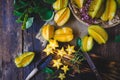 Yellow Star fruits Royalty Free Stock Photo