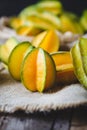 Yellow Star fruits Royalty Free Stock Photo