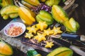 Yellow Star fruits Royalty Free Stock Photo