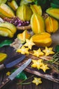 Yellow Star fruits Royalty Free Stock Photo