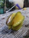 Yellow starfruit freshness nature for background