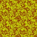 Yellow starry bright dense texture on an orange background Royalty Free Stock Photo