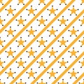 Yellow stars on white background Vector illustration Seamless pattern eps10