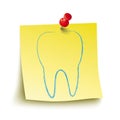 Yellow Stick Red Pin Tooth