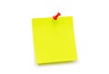 Yellow sticker note Royalty Free Stock Photo