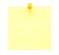 Yellow sticky note Royalty Free Stock Photo