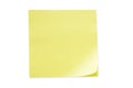 Yellow Sticky Note Royalty Free Stock Photo