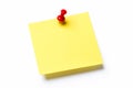 Yellow sticky note Royalty Free Stock Photo
