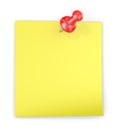 Yellow Sticky Note. Royalty Free Stock Photo