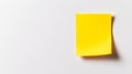 A yellow sticky note with a shadow is depicted against a white background, along with a yellow post-it note that is also Royalty Free Stock Photo