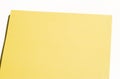 Yellow sticky note on white background Royalty Free Stock Photo