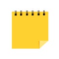 Yellow sticky papers memo. vector illustration