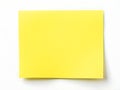 yellow sticky post it notes isolated generative AI Royalty Free Stock Photo