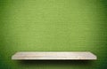 Stone rock shelf counter on green Carpet for product disp Royalty Free Stock Photo