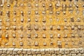 Yellow stone wall texture Royalty Free Stock Photo