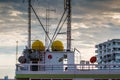 Yellow storage tank Royalty Free Stock Photo