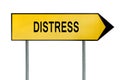 Yellow street concept distress sign