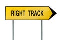 Yellow Street Concept Right Track Sign