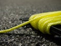 The Yellow String on the Ground at the Constructionsite