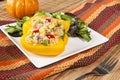 Yellow Stuffed Pepper Royalty Free Stock Photo