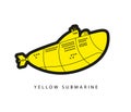 Yellow submarine icon