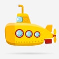 Yellow Submarine with periscope