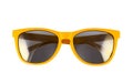 Yellow sun glasses isolated Royalty Free Stock Photo