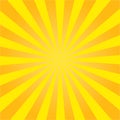 Yellow sun rays. Radial retro background. vector eps10 Royalty Free Stock Photo