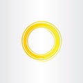 yellow sun swirl logo icon Royalty Free Stock Photo