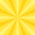 Yellow sunbeam background. Sun rays Royalty Free Stock Photo