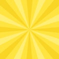 Yellow sunbeam background. Sun rays, starbust Royalty Free Stock Photo