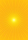 Yellow Sunburst Royalty Free Stock Photo