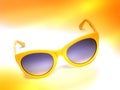 Yellow sunglasses Royalty Free Stock Photo