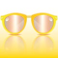 Yellow sunglasses Royalty Free Stock Photo
