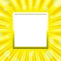 Yellow sunny Frame background with light solars