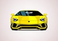 Yellow super car