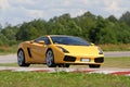 Yellow supercar Royalty Free Stock Photo