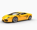 Yellow Supercar Royalty Free Stock Photo