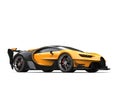 Yellow supercar studio shot Royalty Free Stock Photo