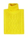 Yellow sweater isolated on a white background Royalty Free Stock Photo