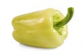 Yellow sweet pepper isolated on white background Royalty Free Stock Photo