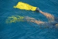 Yellow Swim Fins Royalty Free Stock Photo