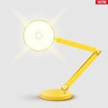 Yellow table lamp Royalty Free Stock Photo