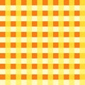 Yellow tablecloth Vector. Traditional tablecloth pattern Vector. Yellow color square pattern Royalty Free Stock Photo