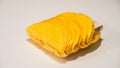 Yellow Taco Shells on White Background Royalty Free Stock Photo