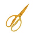 Cartoon scissors with metal blades Royalty Free Stock Photo