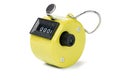 Yellow Tally Counter Royalty Free Stock Photo